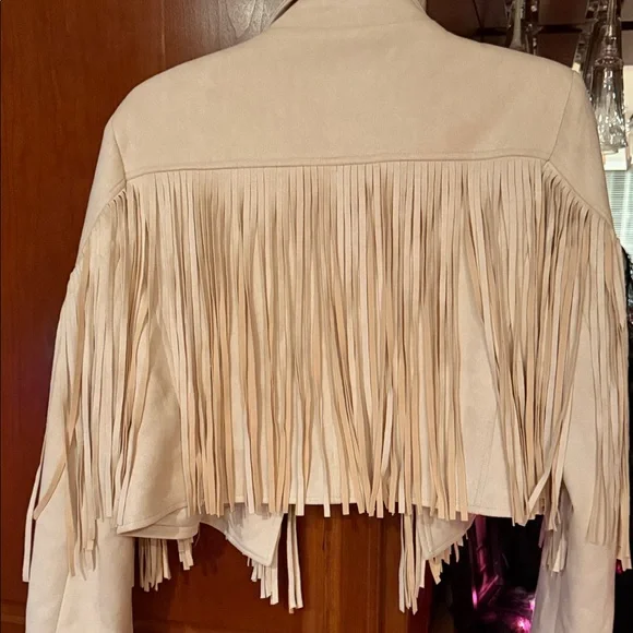 Saints and Hearts Beige Fringe Jacket - Picture 2 of 2